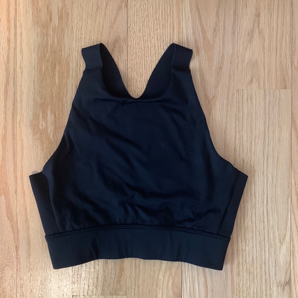 Varley black cutout sports bra xs